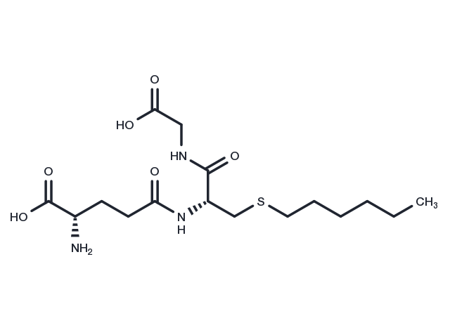 Hexylglutathione Chemical Structure