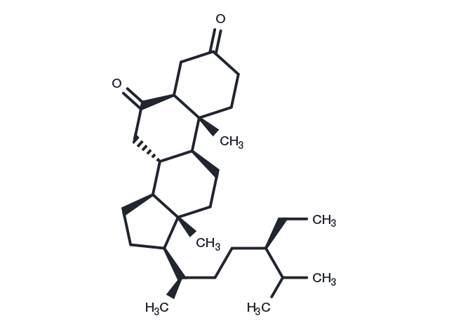 (5α)-Stigmastane-3,6-dione Chemical Structure