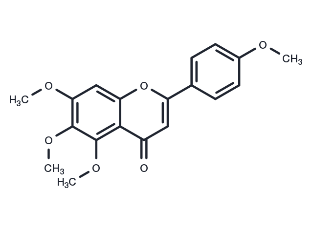 Scutellarein tetramethyl ether Chemical Structure