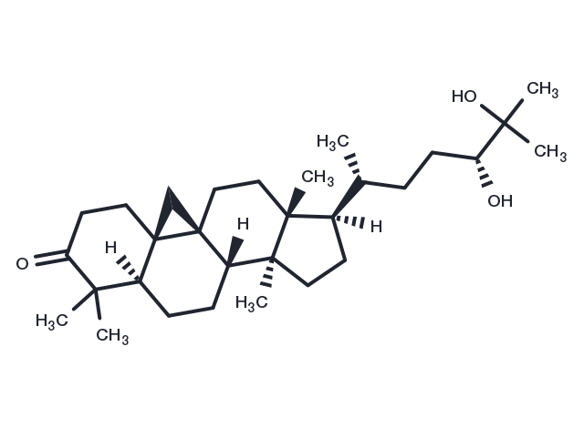 24,25-Dihydroxycycloartan-3-one Chemical Structure