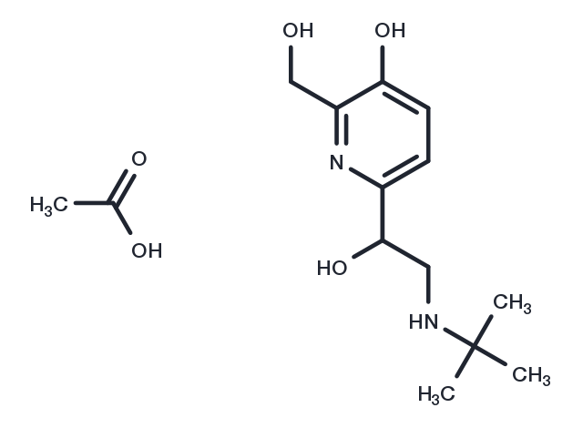 Pirbuterol Acetate Chemical Structure