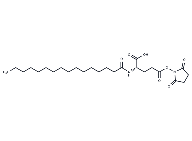 Pal-Glu(OSu)-OH Chemical Structure