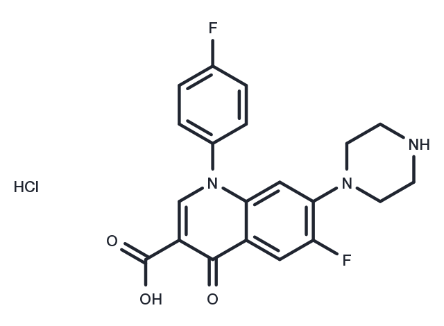 Sarafloxacin hydrochloride Chemical Structure