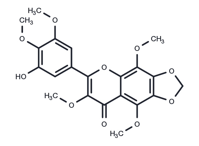 pentamethoxy-6,7-methylenedioxyflavone Chemical Structure