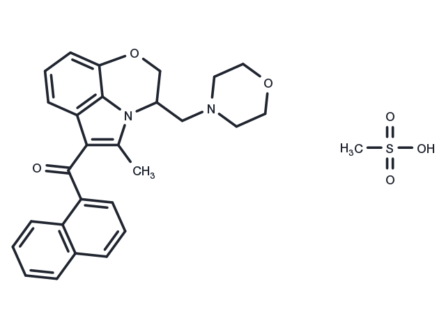 (±)-WIN 55,212 (mesylate) Chemical Structure