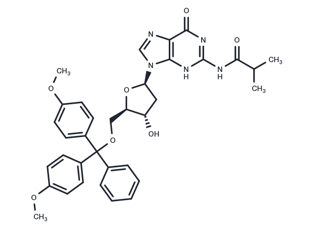 5'-O-DMT-N2-ibu-dG Chemical Structure