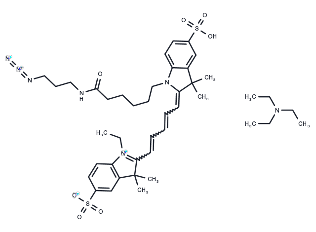 Cy5-N3 triethylamine salt Chemical Structure