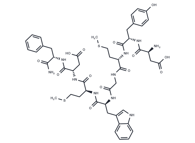 Cholecystokinin Octapeptide, desulfated Chemical Structure