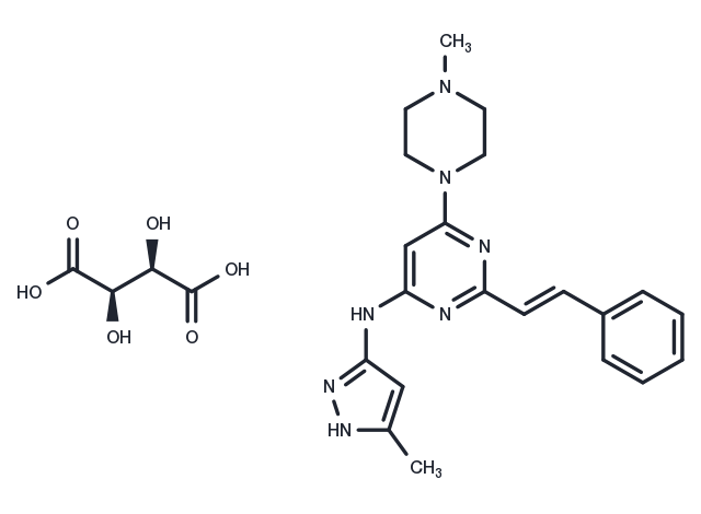 ENMD-2076 tartrate Chemical Structure