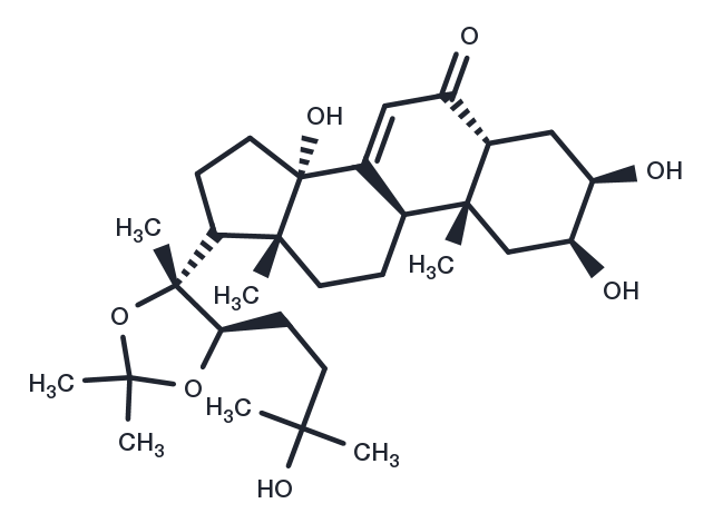 Ecdysterone 20,22-monoacetonide Chemical Structure