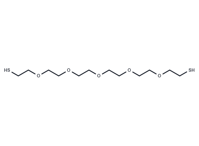 Bis-PEG5-thiol Chemical Structure