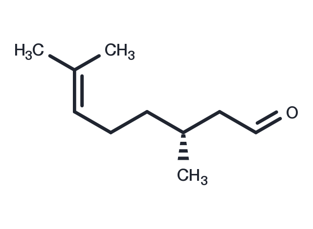 (R)-(+)-Citronellal Chemical Structure