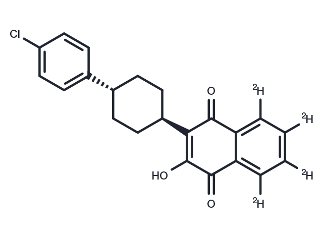 Atovaquone-d4 Chemical Structure