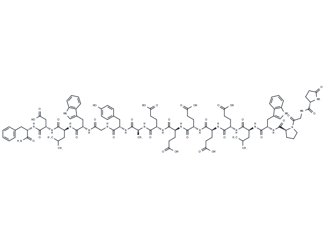 [Leu15]-Gastrin I human Chemical Structure