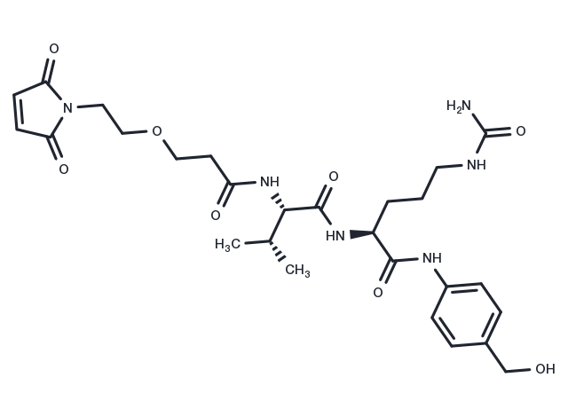 Mal-PEG1-Val-Cit-PABC-OH Chemical Structure