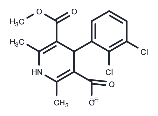 4-(2,3-Dichlorophenyl)-5-(methoxycarbonyl)-2,6-dimethyl-1,4-dihydropyridine-3-carboxylic acid Chemical Structure