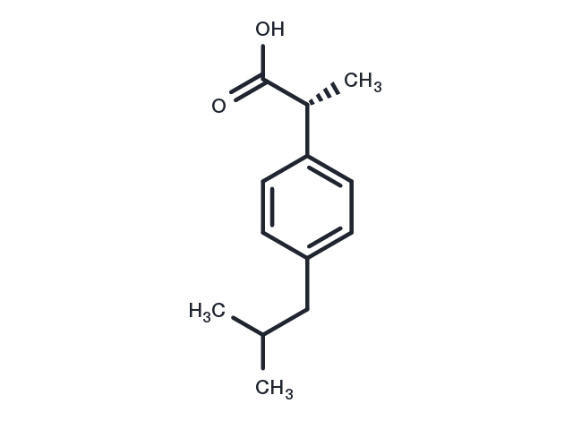 (R)-(-)-Ibuprofen Chemical Structure