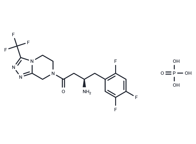 Sitagliptin phosphate Chemical Structure