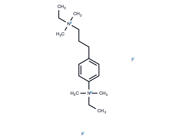 Ammonium, (3-(p-ethyldimethylammoniophenyl)propyl)ethyldimethyl-, diiodide Chemical Structure