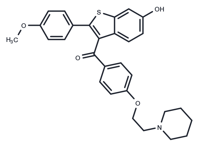 Raloxifene 4-Monomethyl Ether Chemical Structure
