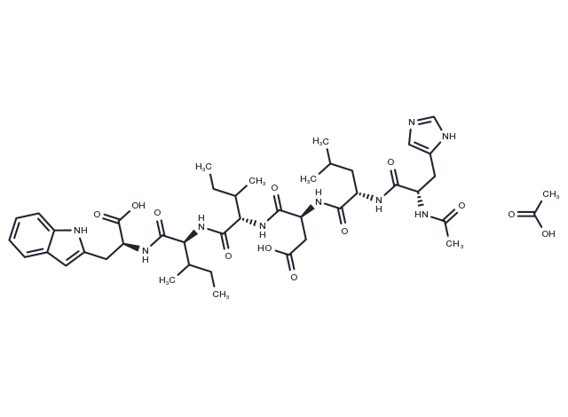 Ac-Endothelin-1 (16-21), human acetate Chemical Structure