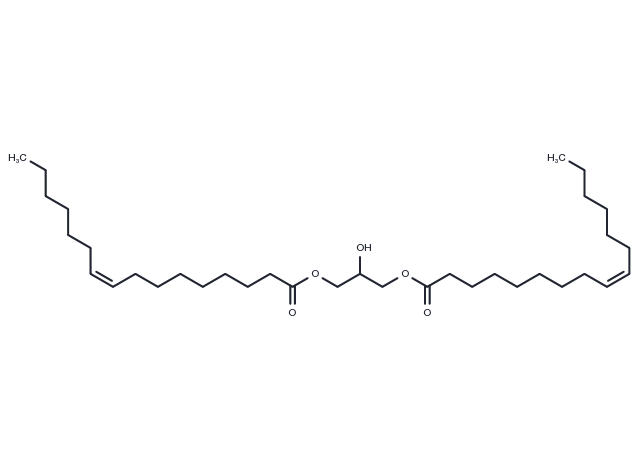 1,3-Dipalmitoleoyl-rac-glycerol Chemical Structure