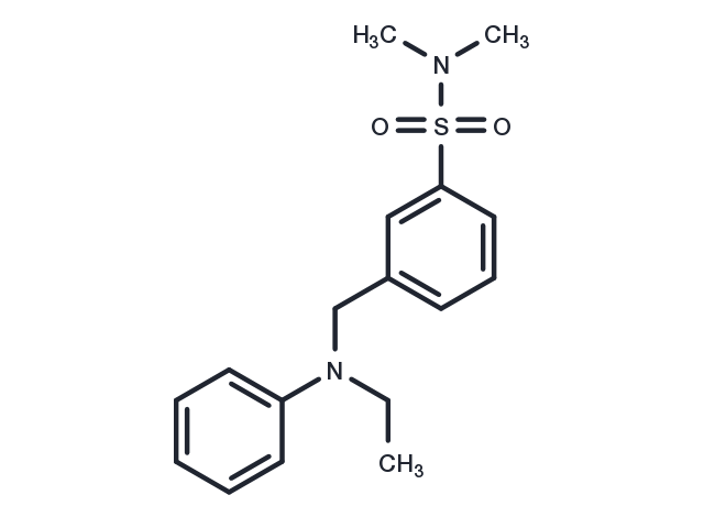 Benzenesulfonamide, 3-((ethylphenylamino)methyl)-N,N-dimethyl- Chemical Structure