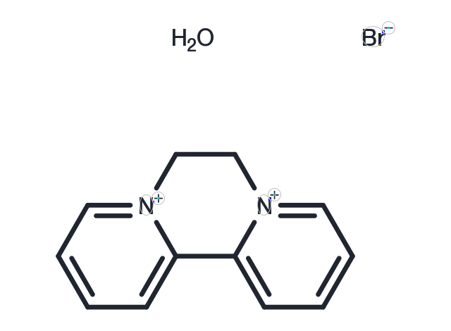 Diquat dibromide hydrate Chemical Structure