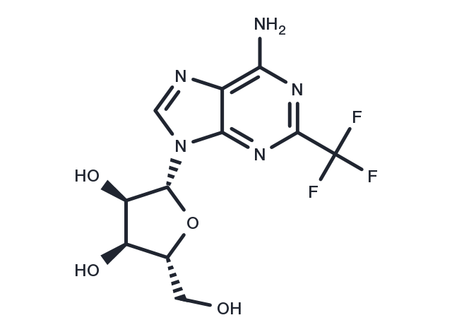 2-Trifluoromethyl adenosine Chemical Structure