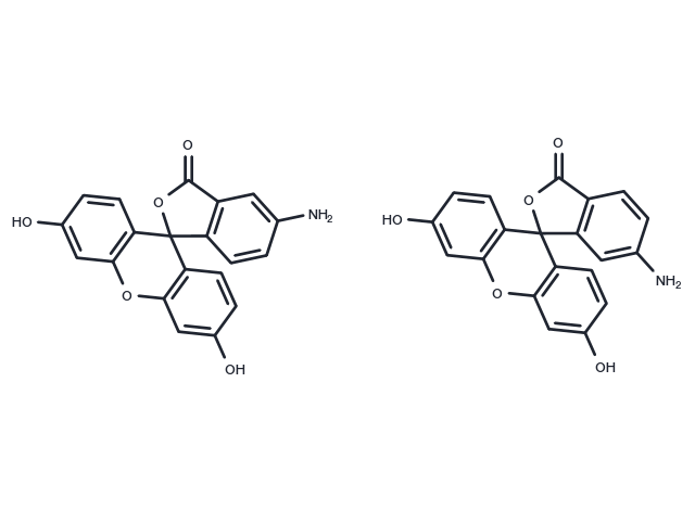5(6)-Aminofluorescein Chemical Structure