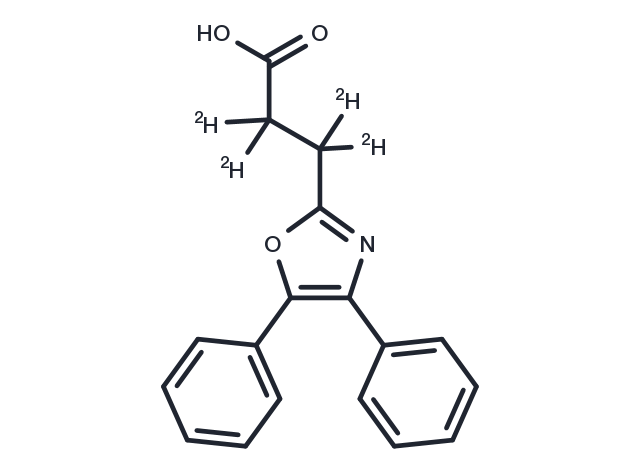 Oxaprozin D4 Chemical Structure