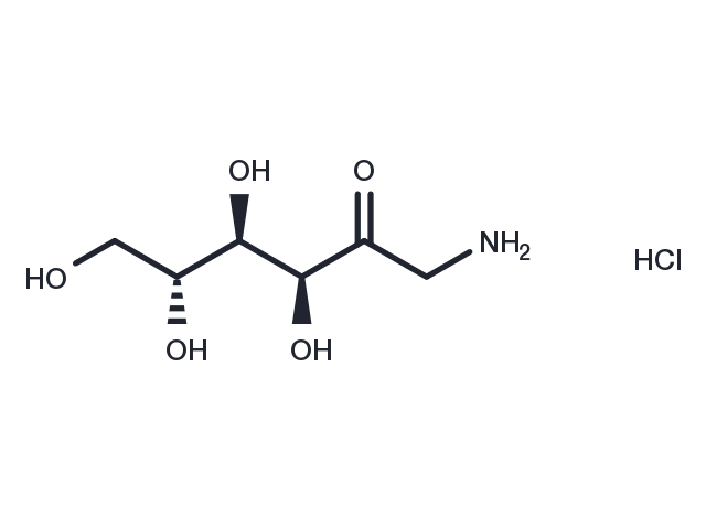 1-Amino-1-deoxy-D-fructose (hydrochloride) Chemical Structure
