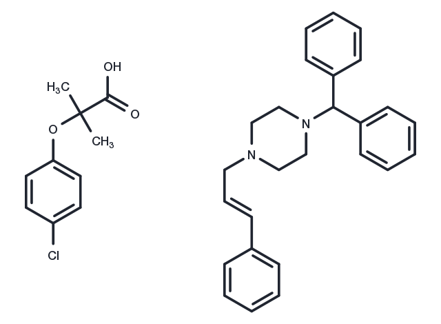 Cinnarizine clofibrate Chemical Structure