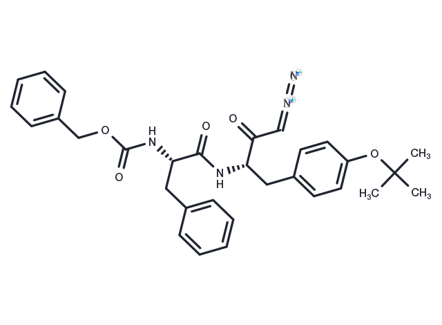 Z-Phe-Tyr(tBu)-diazomethylketone Chemical Structure