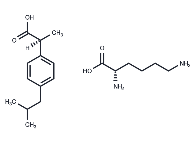 Dexibuprofen lysine Chemical Structure