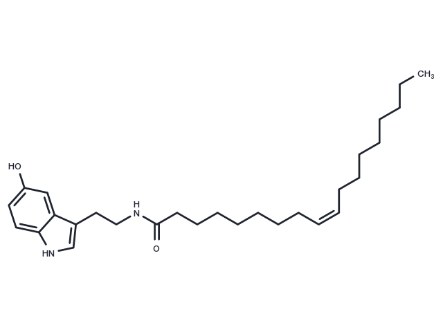 Oleoyl Serotonin Chemical Structure