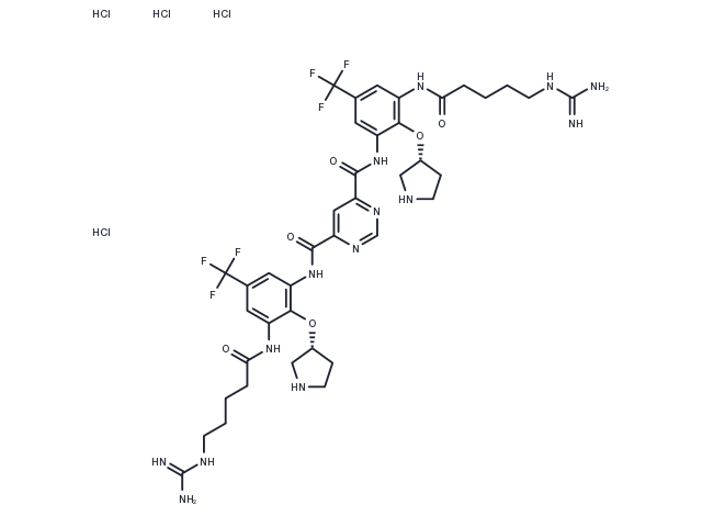 Brilacidin tetrahydrochloride Chemical Structure