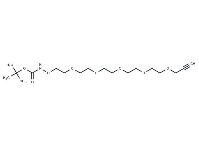 Boc-aminooxy-PEG5-propargyl Chemical Structure