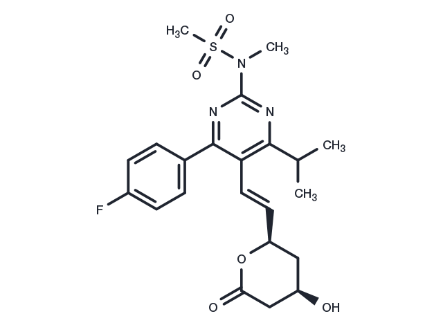 (3R,5R)-Rosuvastatin Lactone Chemical Structure