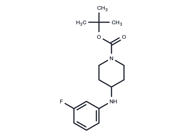 tert-Butyl 4-((3-fluorophenyl)amino)piperidine-1-carboxylate Chemical Structure