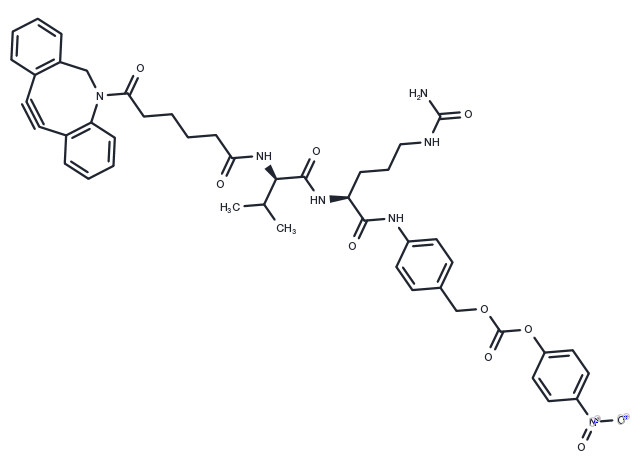 DBCO-Val-Cit-PABC-PNP Chemical Structure