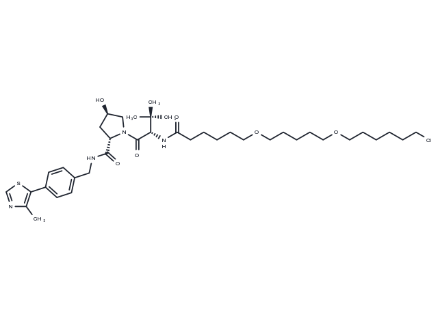 (S,R,S)-AHPC-(C3-​PEG)​2-​C6-​Cl Chemical Structure
