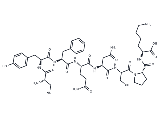 [Lys8] Vasopressin Desglycinamide Chemical Structure