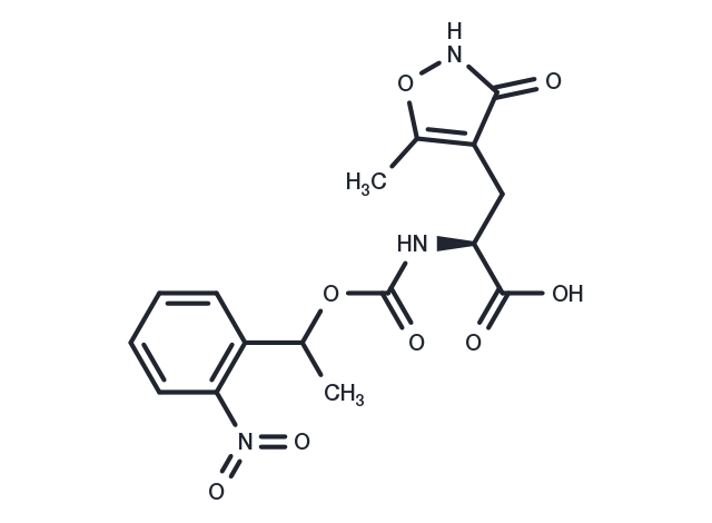 NPEC-caged-(S)-AMPA Chemical Structure