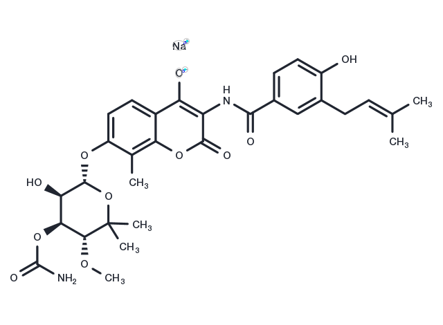 Novobiocin Sodium Chemical Structure