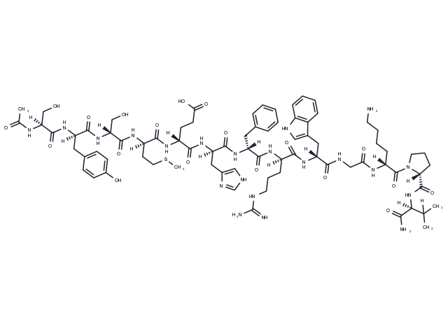 a-MSH, amide Chemical Structure