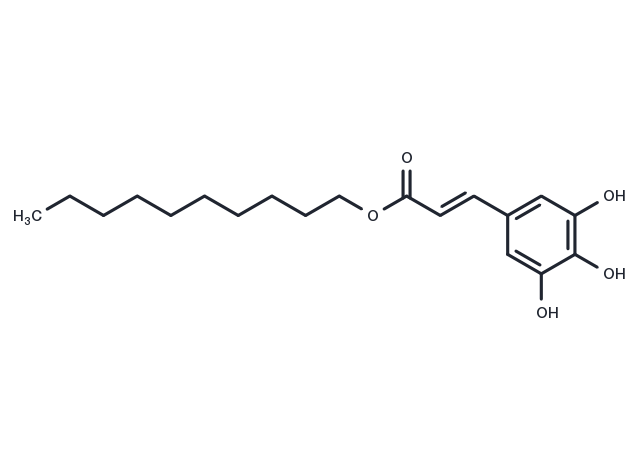3,4,5-Trihydroxycinnamic acid decyl ester Chemical Structure