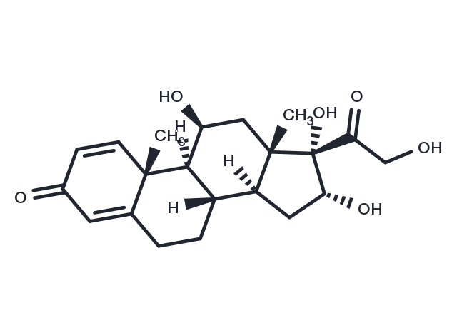 16α-Hydroxyprednisolone Chemical Structure