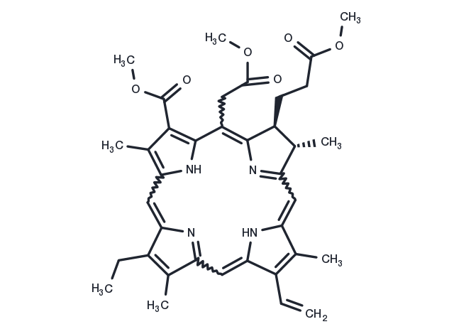 Chlorin e6 trimethyl ester Chemical Structure
