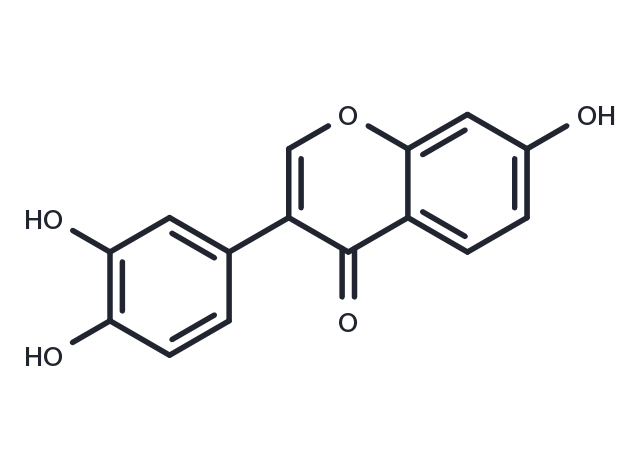 3',4',7-Trihydroxyisoflavone Chemical Structure